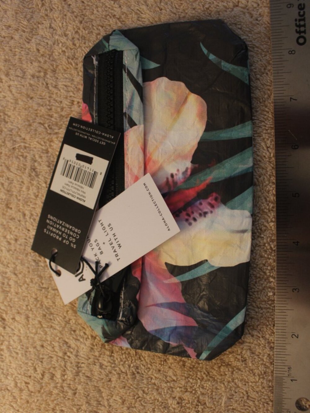 Aloha Collection Mini Hibiscus Palm Pouch NWT Small SKUP